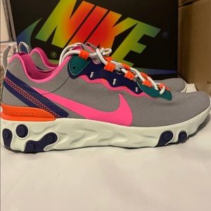Nike React Element “Grey Fuchsia” 
Women’s